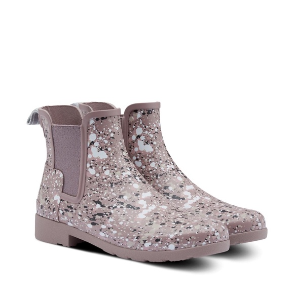 Hunter Shoes - Hunter Chelsea Original Refined Particle Print Rain Boot Spurrey SZ 6 NEW
